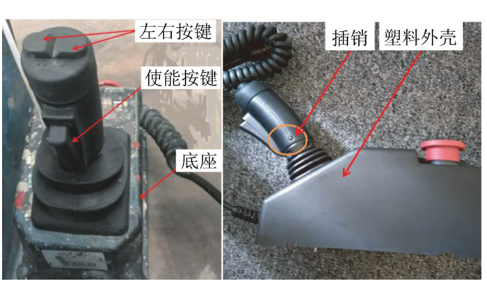 升降车操作手柄结构